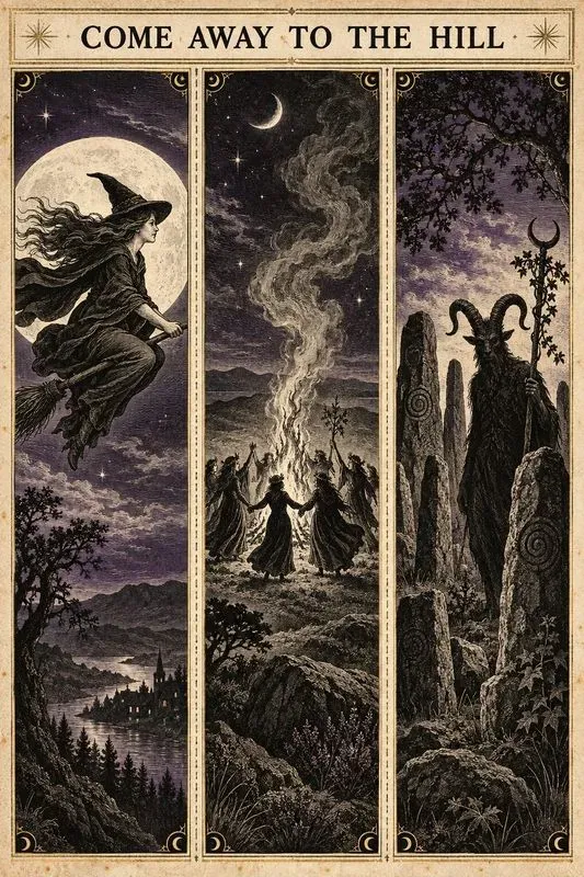 Witchcraft And Occult Engraving Sheets