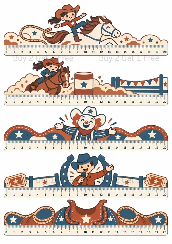 Character Ruler Bookmark Printables