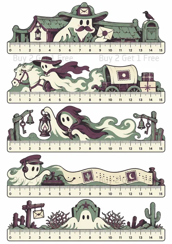 Character Ruler Bookmark Printables