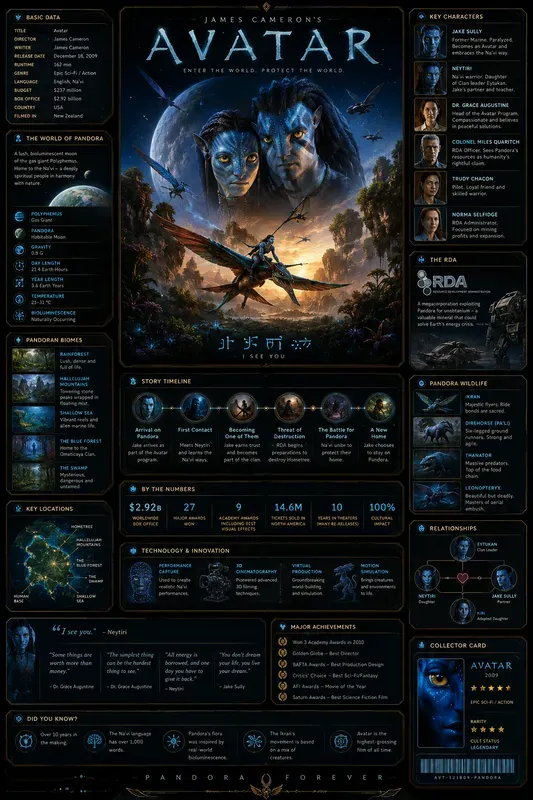 Dark Movie Infographic Generator