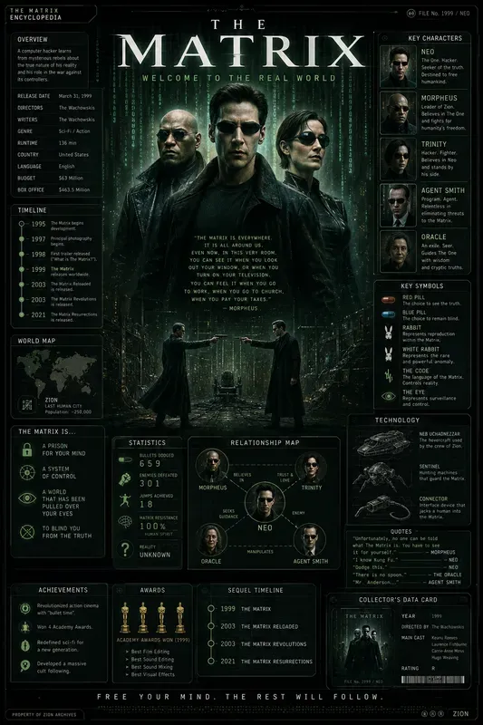 Dark Movie Infographic Generator