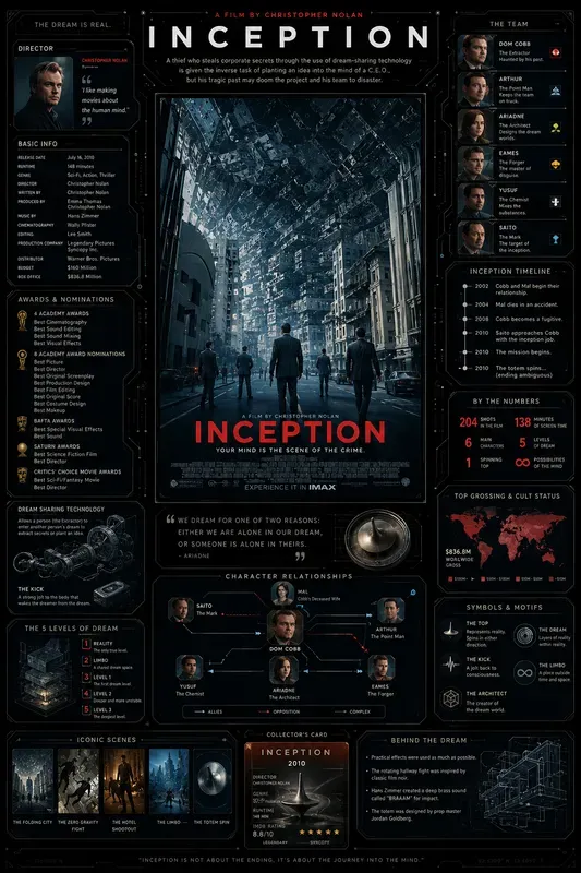 Dark Movie Infographic Generator