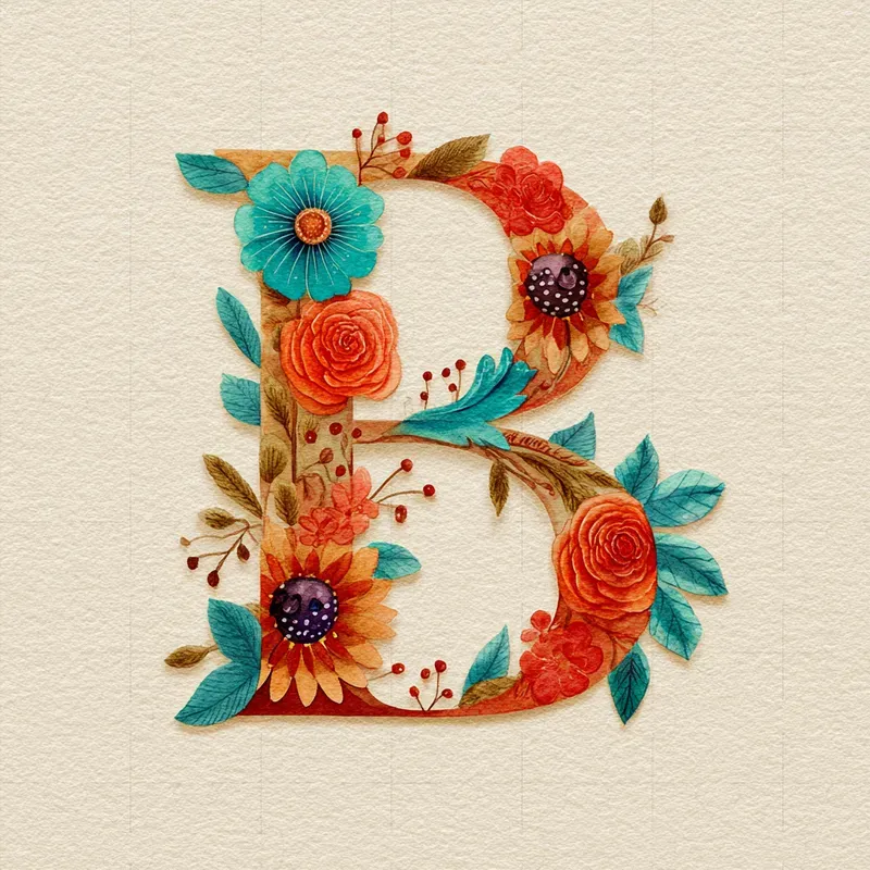 Da De Los Muertos Floral Letters