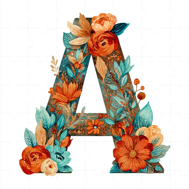 Da De Los Muertos Floral Letters
