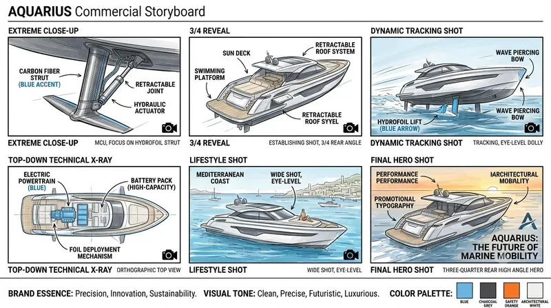 Commercial Storyboard Design Templates