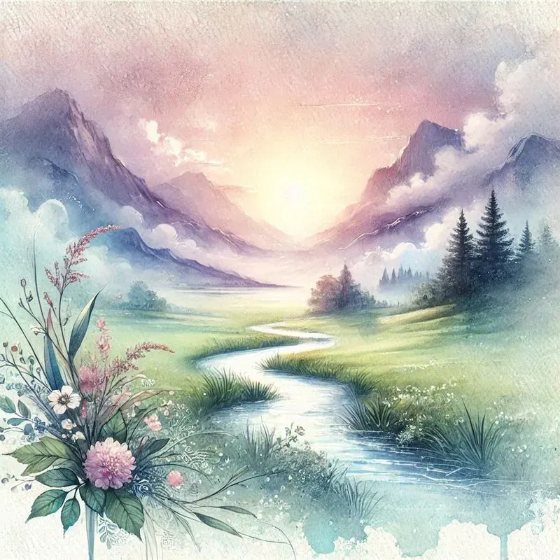 Soft Pastel Watercolor Dreams