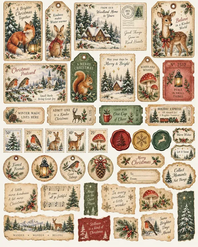 Christmas Junk Journal Kit Generator