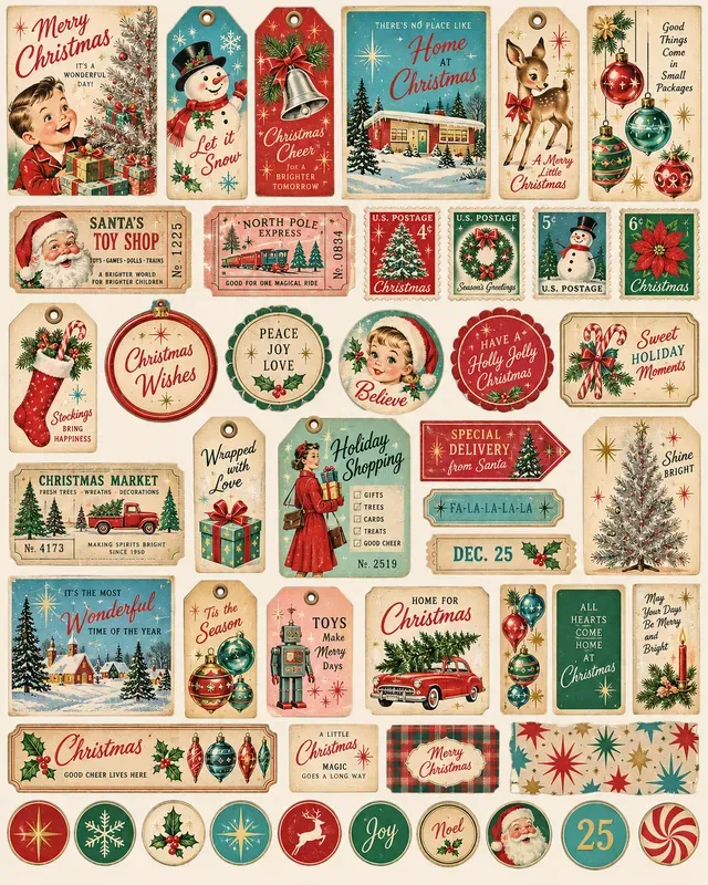 Christmas Junk Journal Kit Generator