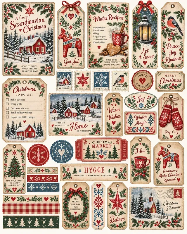 Christmas Junk Journal Kit Generator