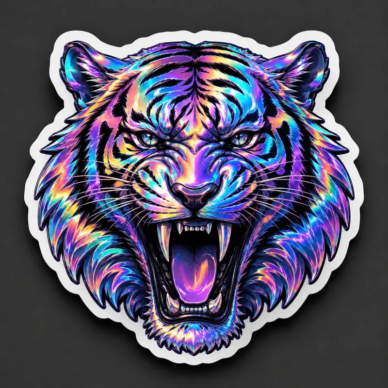 3D Diecut Holographic Sticker Generator