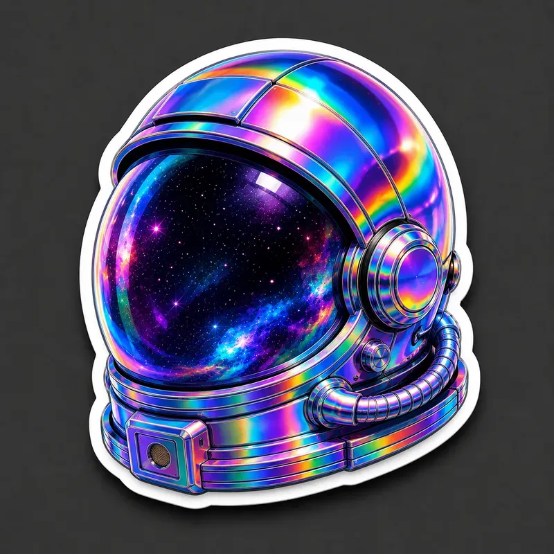 3D Diecut Holographic Sticker Generator