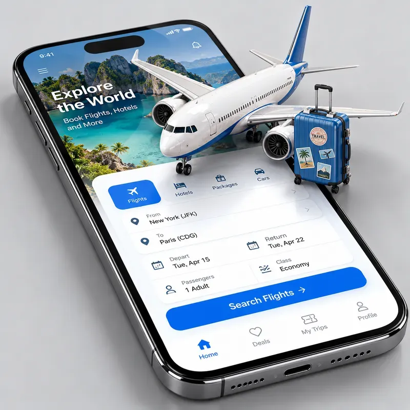 3D Smartphone Miniature App Mockups