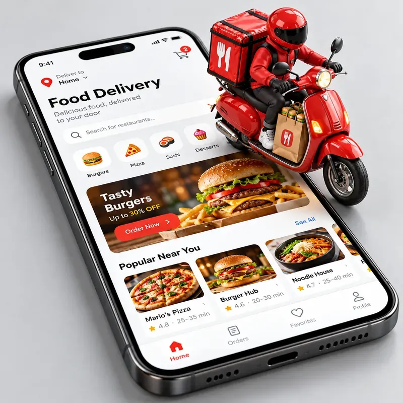 3D Smartphone Miniature App Mockups