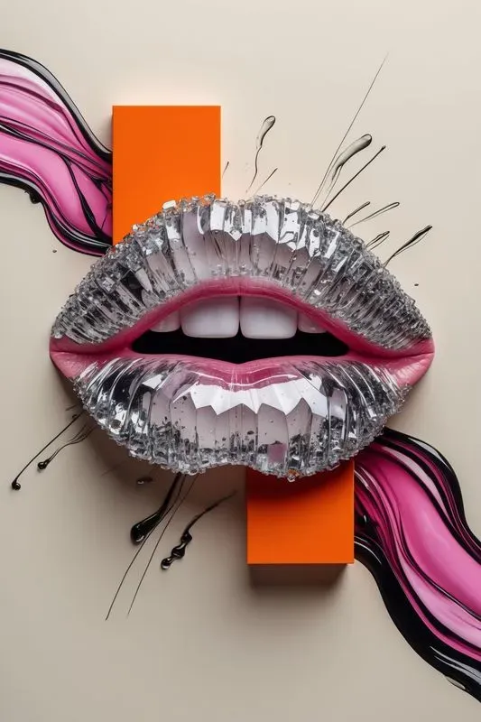 Bold Lips With Textural Contrasts