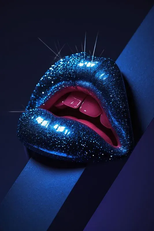 Bold Lips With Textural Contrasts