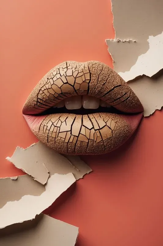 Bold Lips With Textural Contrasts