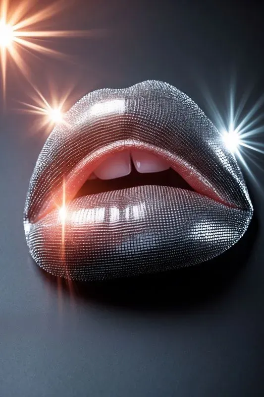 Bold Lips With Textural Contrasts