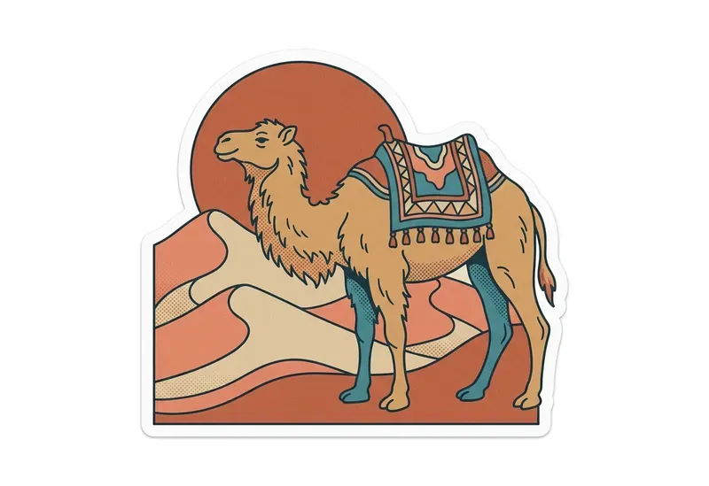 Vintage 1970s Style Diecut Stickers