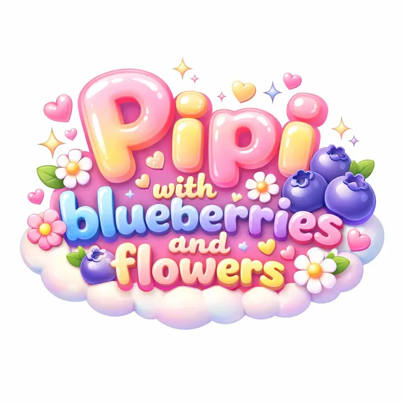 Kawaii Pastel 3D Logos