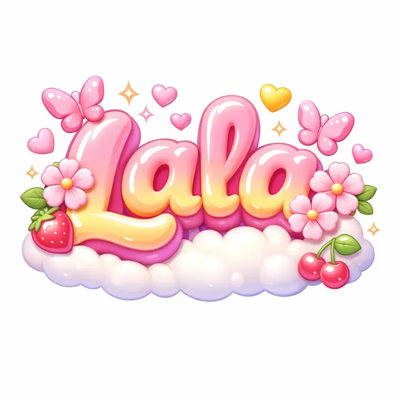 Kawaii Pastel 3D Logos
