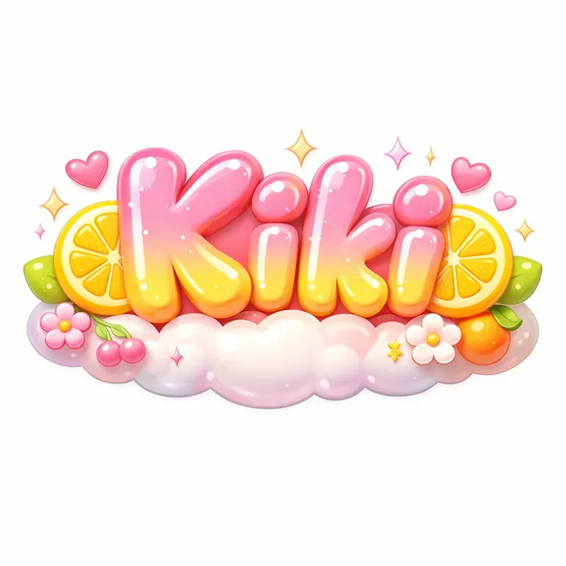 Kawaii Pastel 3D Logos
