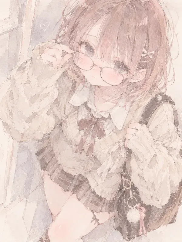 Soft Watercolor Girly Sketches Kawaii
