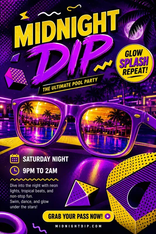 Summer Party Event Flyer Graphics