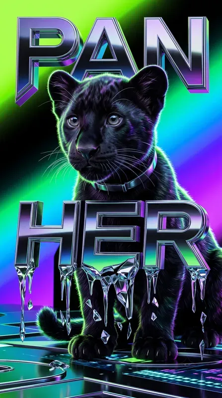 Liquid Chrome Posters