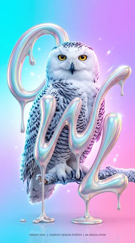 Liquid Chrome Posters