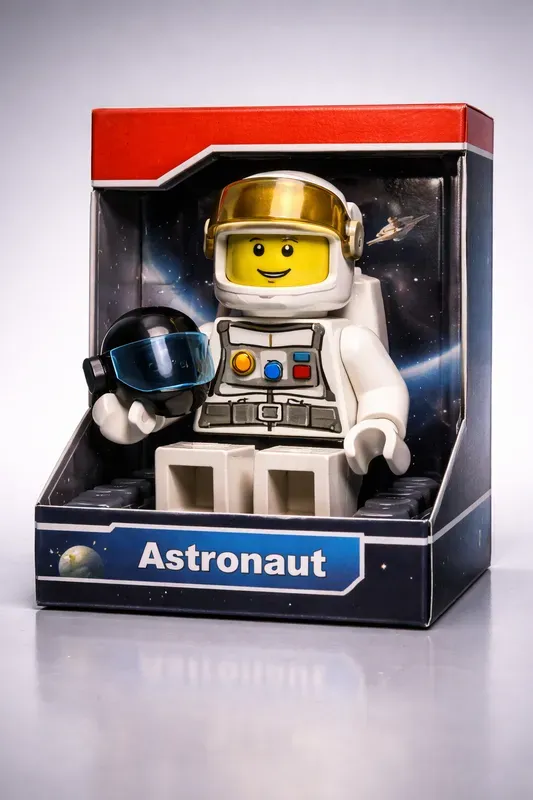 3D Toy Brick Minifigure Box Renders