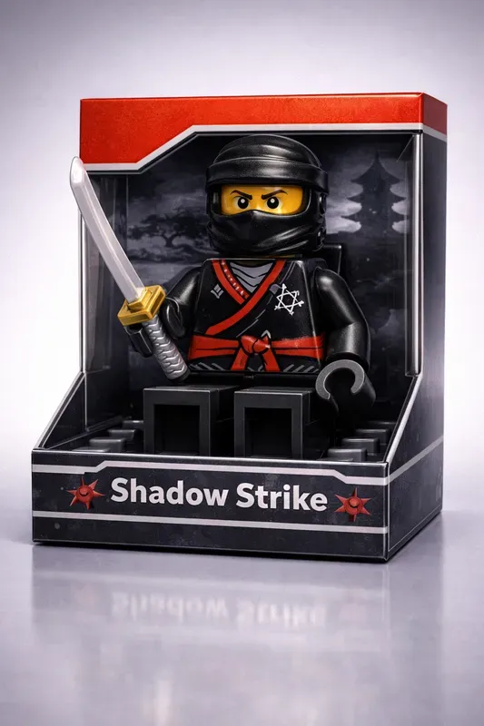 3D Toy Brick Minifigure Box Renders