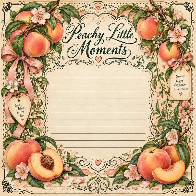 Whimsical Fruit Recipe Journal Pages