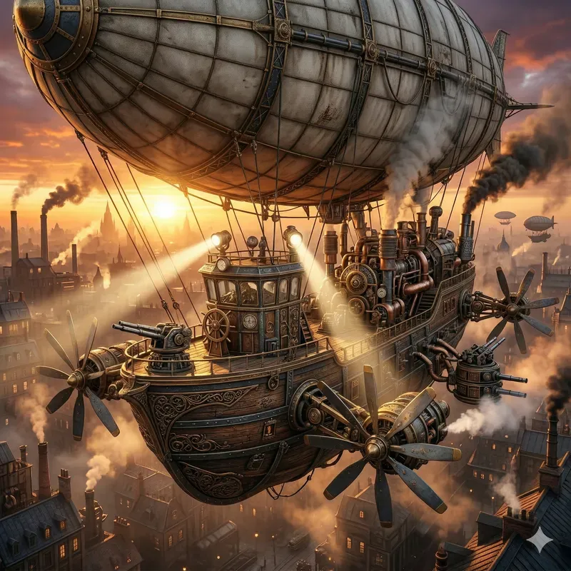 Gritty Steampunk Asset Generator