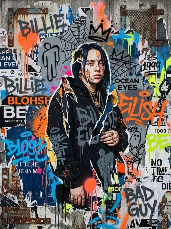 Grunge Collage Celebrity Street Posters