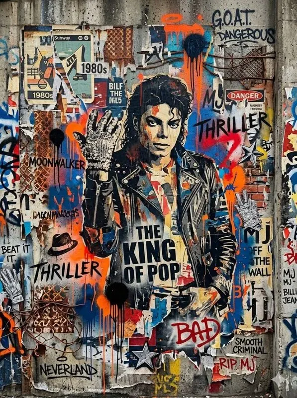 Grunge Collage Celebrity Street Posters