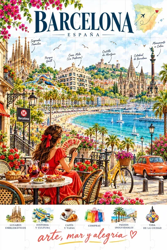 Vibrant Watercolor City Travel Posters