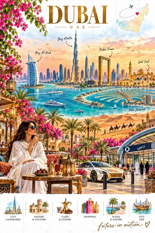 Vibrant Watercolor City Travel Posters
