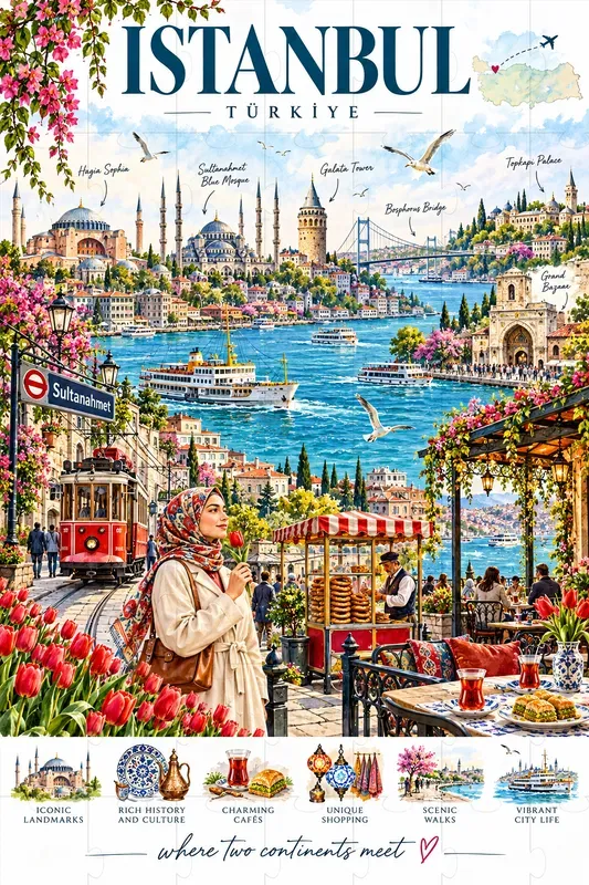 Vibrant Watercolor City Travel Posters