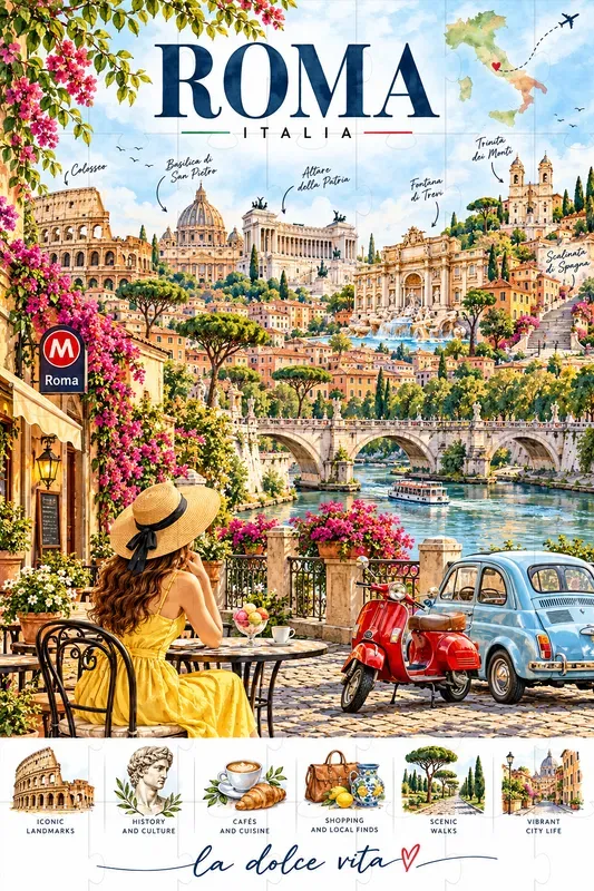 Vibrant Watercolor City Travel Posters