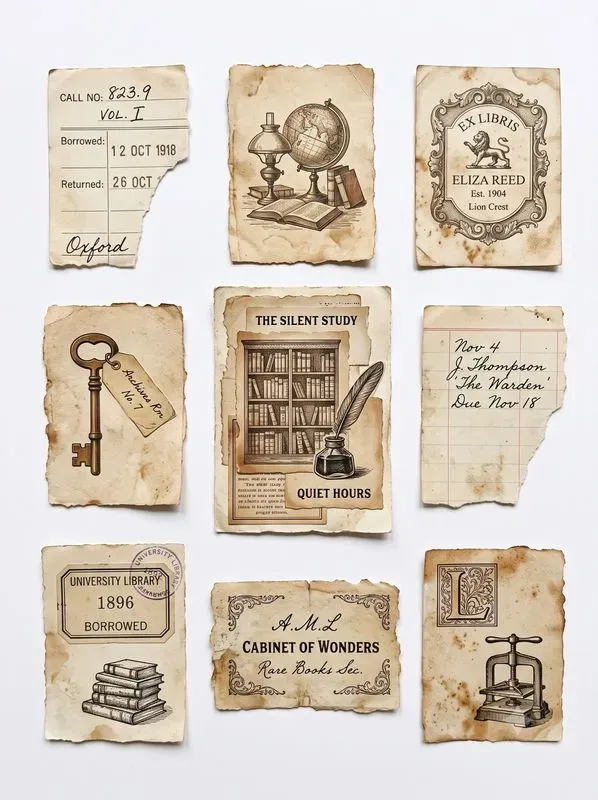 Vintage Junk Journal Scrapbook Cutouts