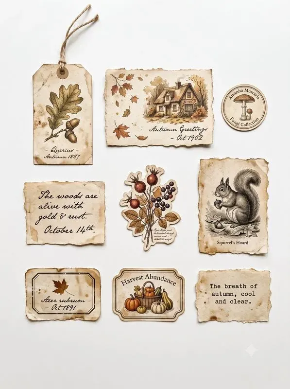 Vintage Junk Journal Scrapbook Cutouts