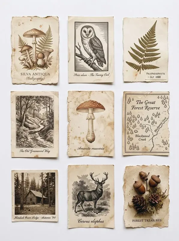 Vintage Junk Journal Scrapbook Cutouts