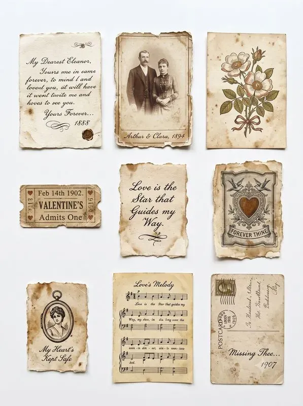 Vintage Junk Journal Scrapbook Cutouts