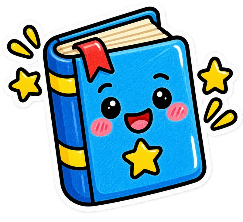 Cute Education Sticker Cliparts