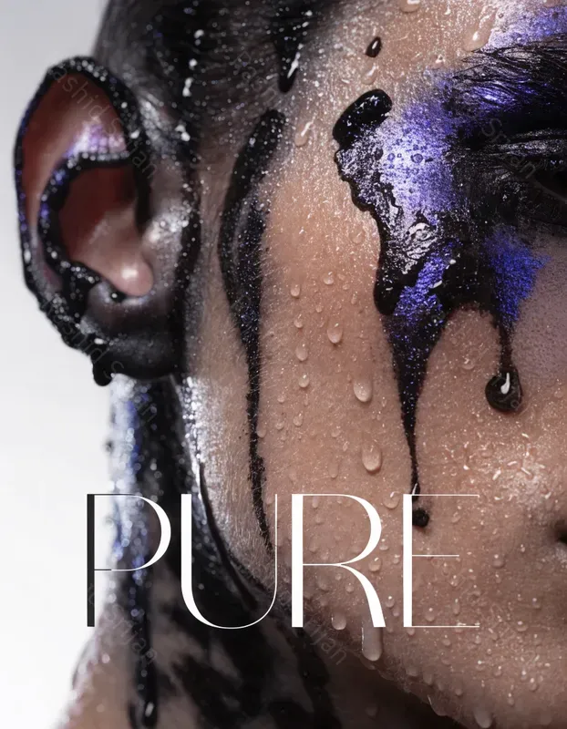 Macro Beauty Typography Marketing