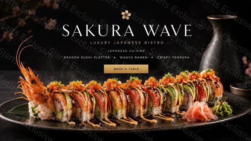 Luxury Restaurant Hero Banners