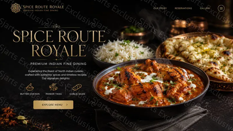 Luxury Restaurant Hero Banners