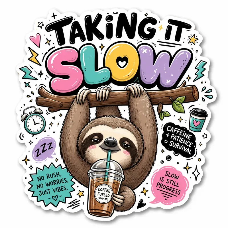 Cute Relatable Mood Sticker Sets