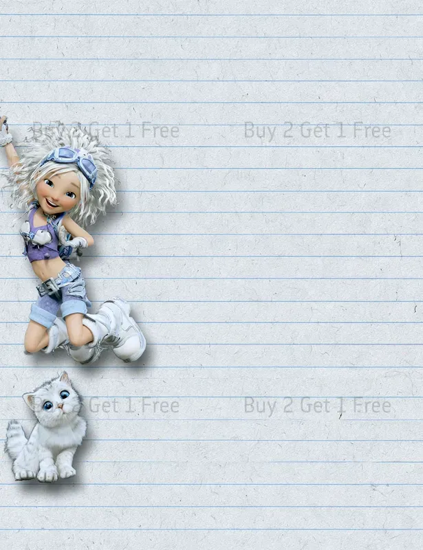 Galaxy Friends And Pet Plain Papers