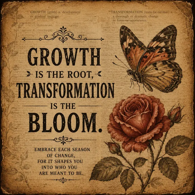 Vintage Butterfly Quote Poster Art